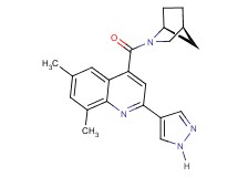 4-[(1S*,4S*)-2-azabicyclo[2.2.1]hept-2-ylcarbonyl]-6,8-dimethyl-2-(1H-pyrazol-4-yl)quinoline