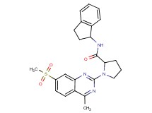 N-(2,3-dihydro-1H-inden-1-yl)-1-[4-methyl-7-(methylsulfonyl)-2-quinazolinyl]prolinamide