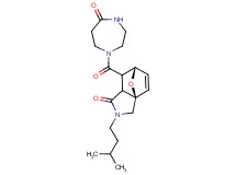 (3aR*,6S*)-2-(3-methylbutyl)-7-[(5-oxo-1,4-diazepan-1-yl)carbonyl]-2,3,7,7a-tetrahydro-3a,6-epoxyisoindol-1(6H)-one