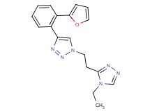 1-[2-(4-ethyl-4H-1,2,4-triazol-3-yl)ethyl]-4-[2-(2-furyl)phenyl]-1H-1,2,3-triazole