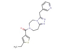 7-[(5-ethyl-3-thienyl)carbonyl]-3-(3-pyridinylmethyl)-6,7,8,9-tetrahydro-5H-[1,2,4]triazolo[4,3-d][1,4]diazepine