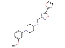 N-{[5-(2-furyl)-1,2,4-oxadiazol-3-yl]methyl}-1-(3-methoxyphenyl)piperidin-4-amine