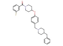 4-benzyl-1-(4-{[1-(3-fluorobenzoyl)-4-piperidinyl]oxy}benzyl)piperidine