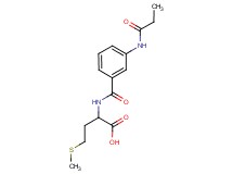 4-(methylthio)-2-{[3-(propionylamino)benzoyl]amino}butanoic acid