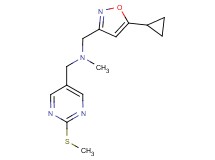 1-(5-cyclopropylisoxazol-3-yl)-N-methyl-N-{[2-(methylthio)pyrimidin-5-yl]methyl}methanamine