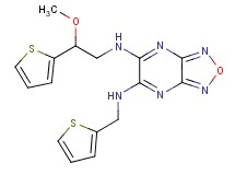 N-[2-methoxy-2-(2-thienyl)ethyl]-N'-(2-thienylmethyl)[1,2,5]oxadiazolo[3,4-b]pyrazine-5,6-diamine