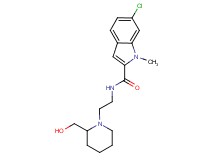 6-chloro-N-{2-[2-(hydroxymethyl)piperidin-1-yl]ethyl}-1-methyl-1H-indole-2-carboxamide