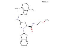 (4S)-1-(2,3-dihydro-1H-inden-2-yl)-N-(2-methoxyethyl)-4-{[2-(2,6,6-trimethyl-1-cyclohexen-1-yl)ethyl]amino}-L-prolinamide