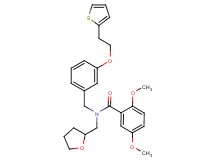 2,5-dimethoxy-N-(tetrahydro-2-furanylmethyl)-N-{3-[2-(2-thienyl)ethoxy]benzyl}benzamide