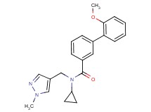 N-cyclopropyl-2'-methoxy-N-[(1-methyl-1H-pyrazol-4-yl)methyl]biphenyl-3-carboxamide