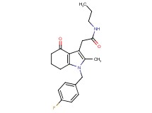 2-[1-(4-fluorobenzyl)-2-methyl-4-oxo-4,5,6,7-tetrahydro-1H-indol-3-yl]-N-propylacetamide