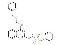 1-phenyl-N-({4-[(3-phenylpropyl)amino]-2-quinazolinyl}methyl)methanesulfonamide