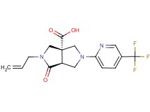 (3aS*,6aS*)-2-allyl-1-oxo-5-[5-(trifluoromethyl)pyridin-2-yl]hexahydropyrrolo[3,4-c]pyrrole-3a(1H)-carboxylic acid