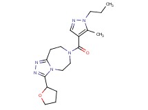 7-[(5-methyl-1-propyl-1H-pyrazol-4-yl)carbonyl]-3-(tetrahydrofuran-2-yl)-6,7,8,9-tetrahydro-5H-[1,2,4]triazolo[4,3-d][1,4]diazepine