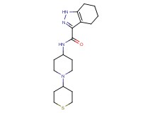N-[1-(tetrahydro-2H-thiopyran-4-yl)piperidin-4-yl]-4,5,6,7-tetrahydro-1H-indazole-3-carboxamide