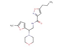 N-[2-(5-methyl-2-furyl)-2-(4-morpholinyl)ethyl]-5-propyl-3-isoxazolecarboxamide