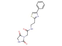 2-(2,5-dioxoimidazolidin-1-yl)-N-[2-(4-phenyl-1,3-thiazol-2-yl)ethyl]acetamide
