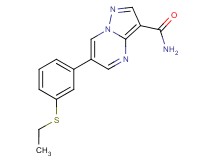 6-[3-(ethylthio)phenyl]pyrazolo[1,5-a]pyrimidine-3-carboxamide