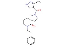 2-[(3-methyl-1H-pyrazol-4-yl)carbonyl]-7-(2-phenylethyl)-2,7-diazaspiro[4.5]decan-6-one
