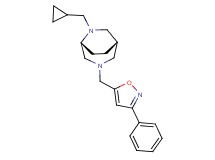 (1S*,5R*)-6-(cyclopropylmethyl)-3-[(3-phenylisoxazol-5-yl)methyl]-3,6-diazabicyclo[3.2.2]nonane
