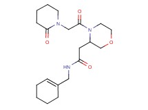N-(1-cyclohexen-1-ylmethyl)-2-{4-[(2-oxo-1-piperidinyl)acetyl]-3-morpholinyl}acetamide
