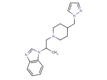 1-{1-methyl-2-[4-(1H-pyrazol-1-ylmethyl)-1-piperidinyl]ethyl}-1H-benzimidazole bis(trifluoroacetate)
