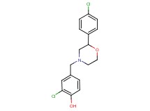 2-chloro-4-{[2-(4-chlorophenyl)morpholin-4-yl]methyl}phenol