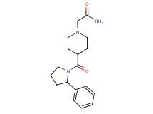 2-{4-[(2-phenyl-1-pyrrolidinyl)carbonyl]-1-piperidinyl}acetamide