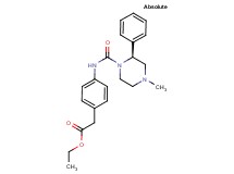 ethyl [4-({[(2S)-4-methyl-2-phenylpiperazin-1-yl]carbonyl}amino)phenyl]acetate