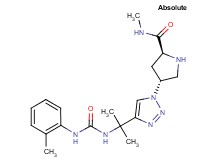 (4R)-N-methyl-4-{4-[1-methyl-1-({[(2-methylphenyl)amino]carbonyl}amino)ethyl]-1H-1,2,3-triazol-1-yl}-L-prolinamide