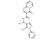 N-{1-[5-methyl-1-(2-pyridinyl)-1H-pyrazol-4-yl]ethyl}-4-oxo-4H-pyrido[1,2-a]pyrimidine-3-carboxamide