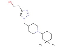 2-(1-{[1-(3,3-dimethylcyclohexyl)-4-piperidinyl]methyl}-1H-1,2,3-triazol-4-yl)ethanol