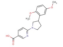 6-[3-(2,5-dimethoxyphenyl)-1-pyrrolidinyl]nicotinic acid