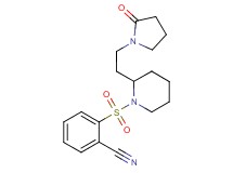 2-({2-[2-(2-oxo-1-pyrrolidinyl)ethyl]-1-piperidinyl}sulfonyl)benzonitrile