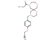 11-propionyl-4-[4-(prop-2-yn-1-yloxy)benzyl]-1,8-dioxa-4,11-diazaspiro[5.6]dodecane