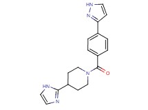 4-(1H-imidazol-2-yl)-1-[4-(1H-pyrazol-3-yl)benzoyl]piperidine