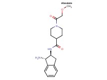 N-[(1S,2S)-1-amino-2,3-dihydro-1H-inden-2-yl]-1-(methoxyacetyl)-4-piperidinecarboxamide