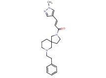 2-[(2E)-3-(1-methyl-1H-pyrazol-4-yl)-2-propenoyl]-7-(2-phenylethyl)-2,7-diazaspiro[4.5]decane