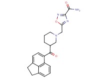 5-{[3-(1,2-dihydroacenaphthylen-5-ylcarbonyl)piperidin-1-yl]methyl}-1,2,4-oxadiazole-3-carboxamide