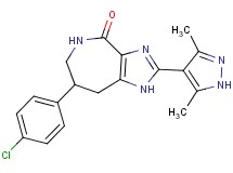7-(4-chlorophenyl)-2-(3,5-dimethyl-1H-pyrazol-4-yl)-5,6,7,8-tetrahydroimidazo[4,5-c]azepin-4(1H)-one