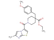 ethyl 4-(4-methoxybenzyl)-1-[(6-methylimidazo[2,1-b][1,3]thiazol-3-yl)carbonyl]-4-piperidinecarboxylate