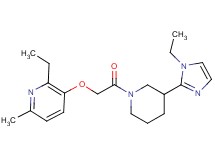 2-ethyl-3-{2-[3-(1-ethyl-1H-imidazol-2-yl)piperidin-1-yl]-2-oxoethoxy}-6-methylpyridine
