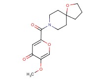 5-methoxy-2-(1-oxa-8-azaspiro[4.5]dec-8-ylcarbonyl)-4H-pyran-4-one
