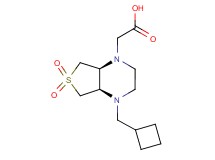 [(4aR*,7aS*)-4-(cyclobutylmethyl)-6,6-dioxidohexahydrothieno[3,4-b]pyrazin-1(2H)-yl]acetic acid