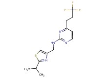 N-[(2-isopropyl-1,3-thiazol-4-yl)methyl]-4-(3,3,3-trifluoropropyl)pyrimidin-2-amine