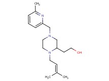 2-{1-(3-methyl-2-buten-1-yl)-4-[(6-methyl-2-pyridinyl)methyl]-2-piperazinyl}ethanol