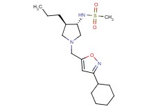 N-{(3S*,4R*)-1-[(3-cyclohexyl-5-isoxazolyl)methyl]-4-propyl-3-pyrrolidinyl}methanesulfonamide