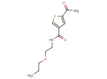 5-acetyl-N-(2-propoxyethyl)thiophene-3-carboxamide