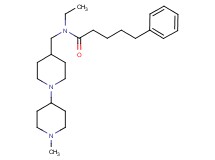 N-ethyl-N-[(1'-methyl-1,4'-bipiperidin-4-yl)methyl]-5-phenylpentanamide