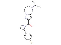 2-{[2-(4-fluorophenyl)azetidin-1-yl]carbonyl}-5-isopropyl-5,6,7,8-tetrahydro-4H-pyrazolo[1,5-a][1,4]diazepine